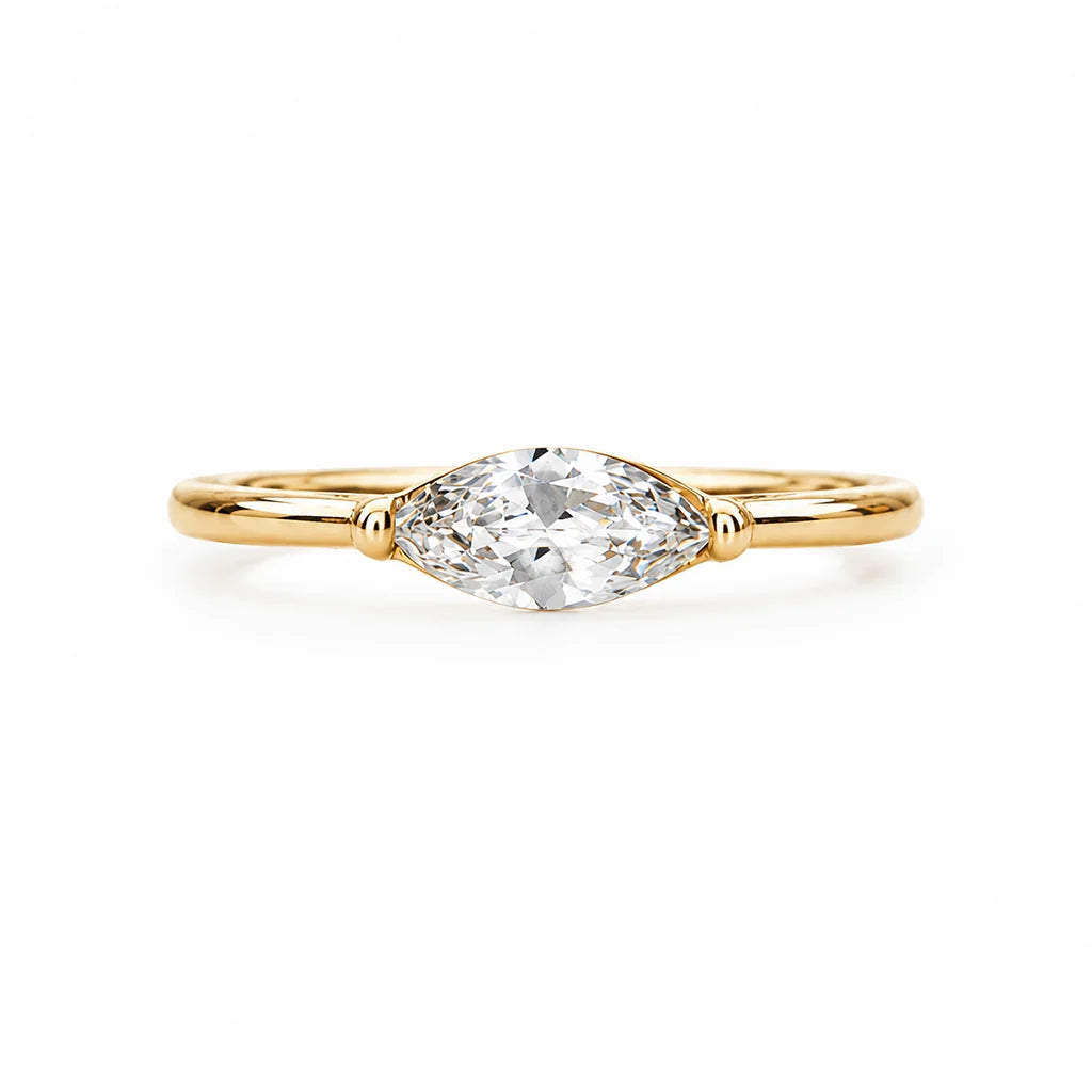 Single Ladies Ring in gold by Splash