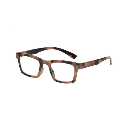 Odessa Reading Glasses: Brown / +2.0