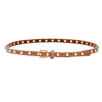 Centinela Belt in caramel/gold by Laurel & Gold