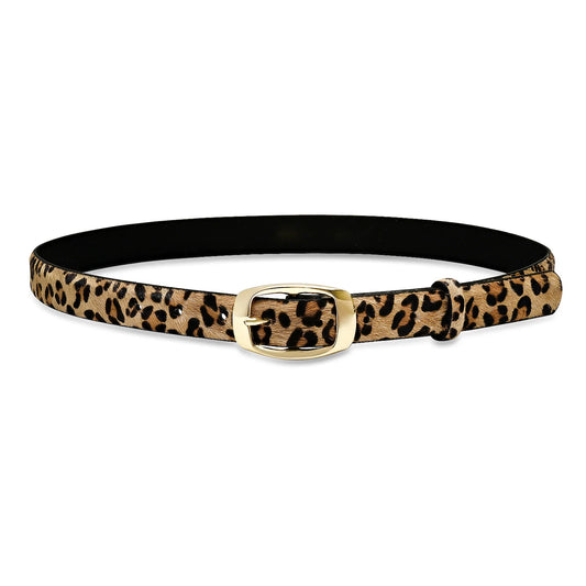 Mini Oakwood Hair- On Belt in leopard by Laurel & Gold