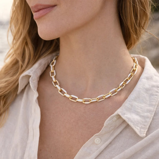 Summer on My Mind Necklace in white by Splash