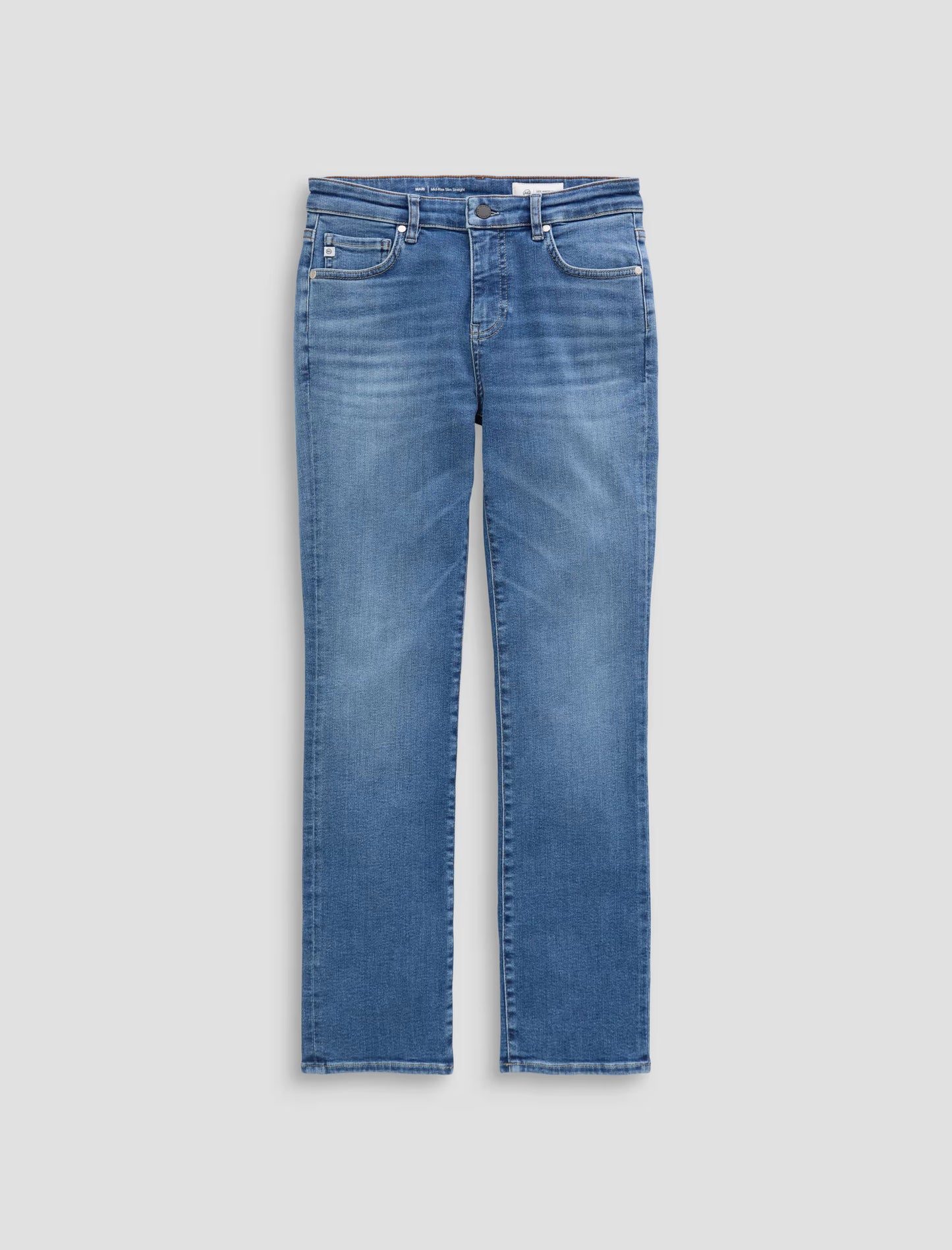 Mari Mid Rise Slim Straight Jean in bass by AG