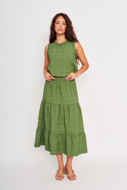 Aviana Top in green by dRA