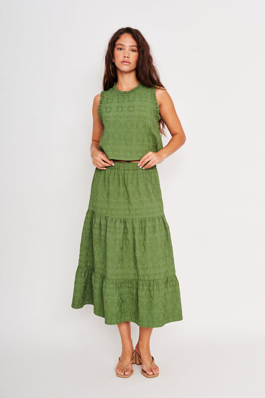 Aviana Top in green by dRA