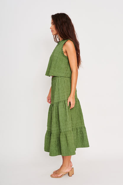 Aviana Top in green by dRA