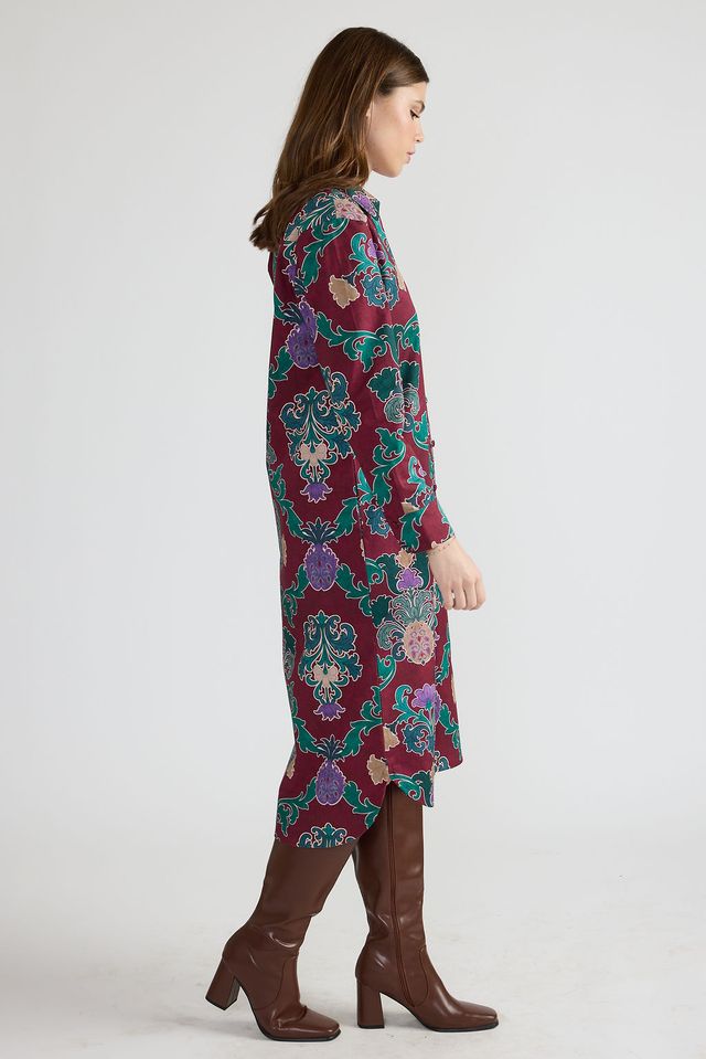 Cleo Printed Dress in damask by Double A
