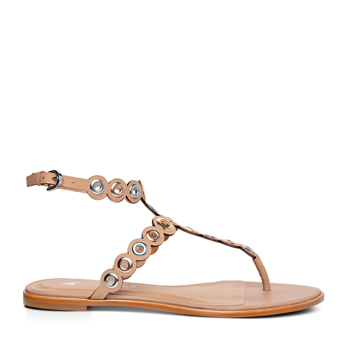 Morgan Grommet Thong Sandal in riviera by Carrano