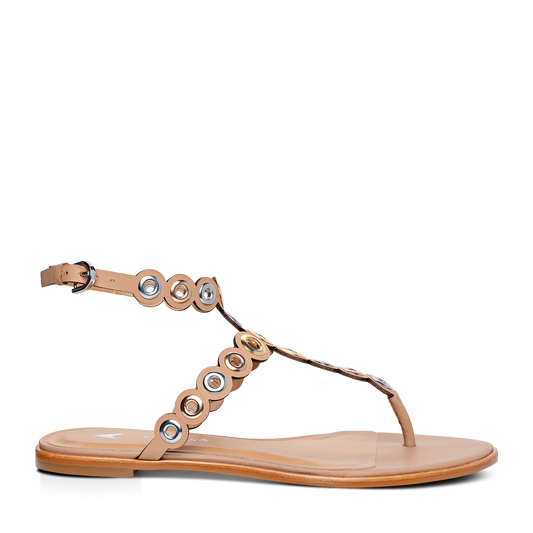Morgan Grommet Thong Sandal in riviera by Carrano