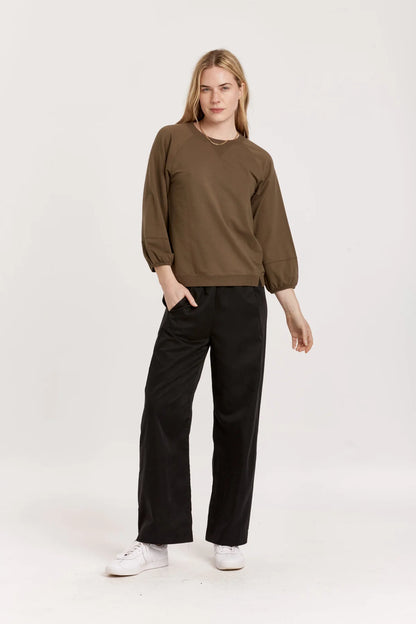 Paris Wide Leg Pant in black by Another Love – SavVy