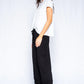 Crop Drawstring Elastic Waist Pant in thistle by Wilt