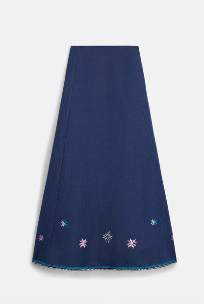 Dafne Canvas Skirt in midnight by Louise Misha