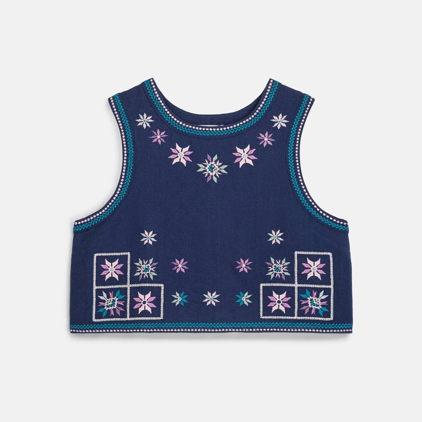 Irane Canvas Tank Top in midnight by Louise Misha