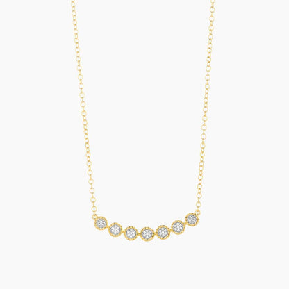 Diamond Connect Pendant Necklace in gold by Ella Stein