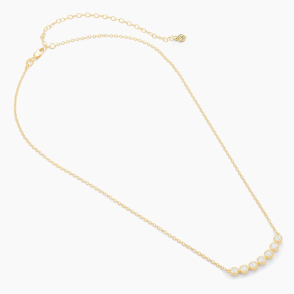 Diamond Connect Pendant Necklace in gold by Ella Stein