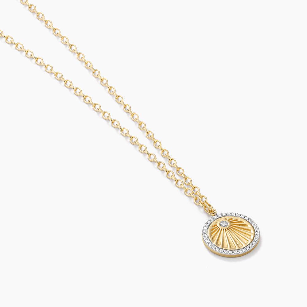 Radiant Pendant Necklace in gold by Ella Stein