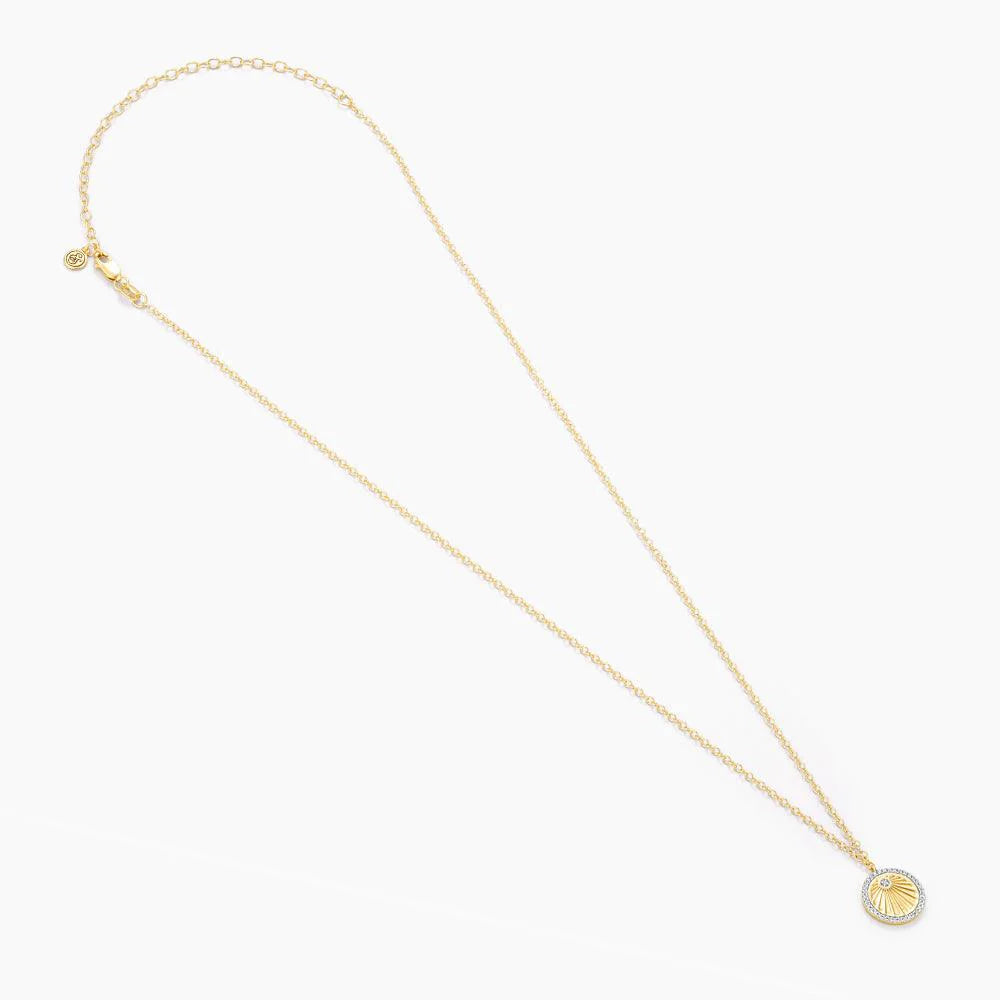 Radiant Pendant Necklace in gold by Ella Stein