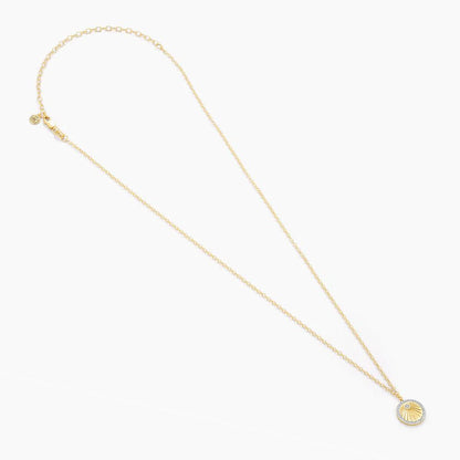 Radiant Pendant Necklace in gold by Ella Stein