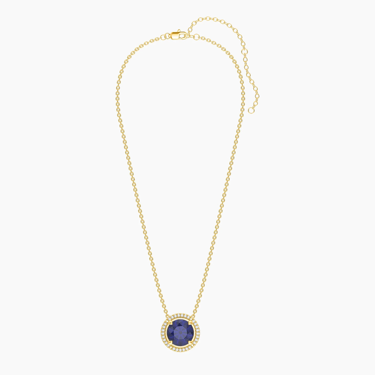 Blue Sapphire Necklace in gold by Ella Stein