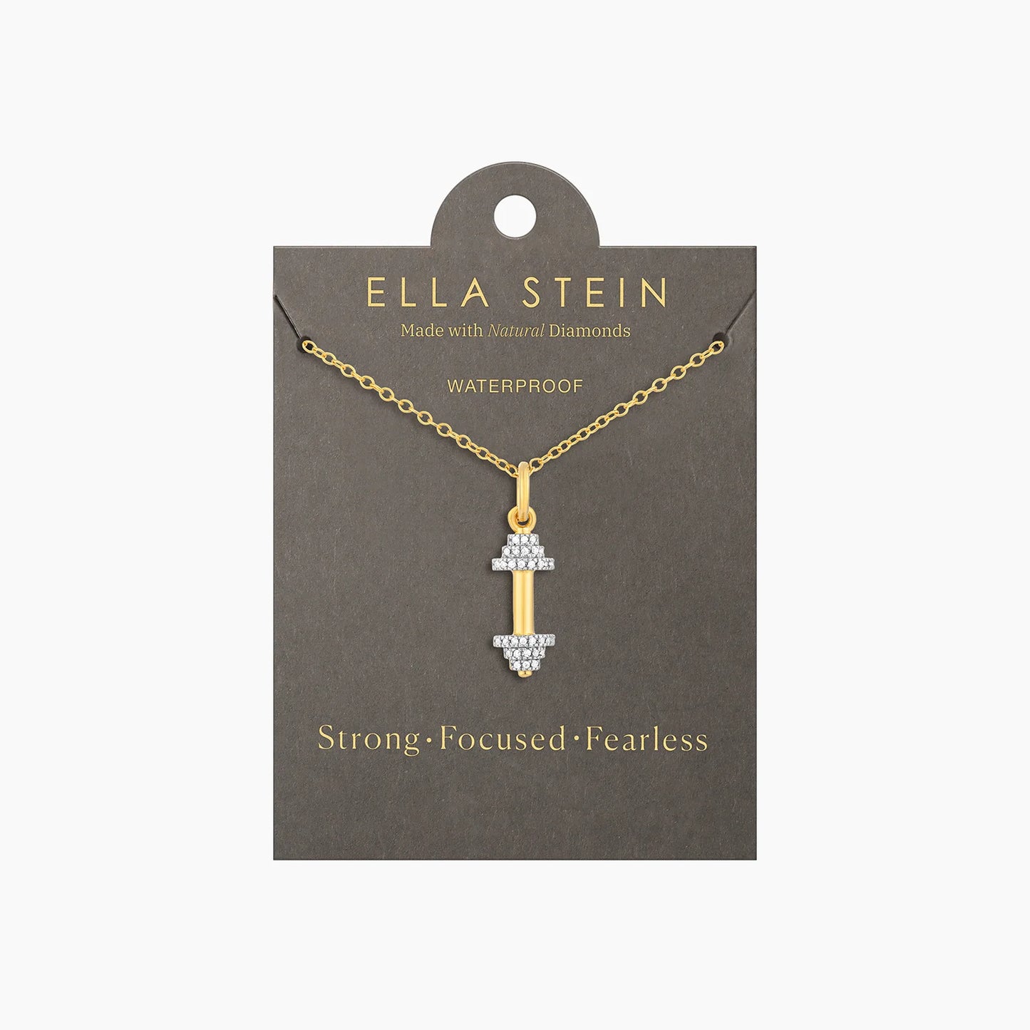 Pump It Up Pendant Necklace in gold by Ella Stein