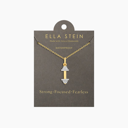 Pump It Up Pendant Necklace in gold by Ella Stein