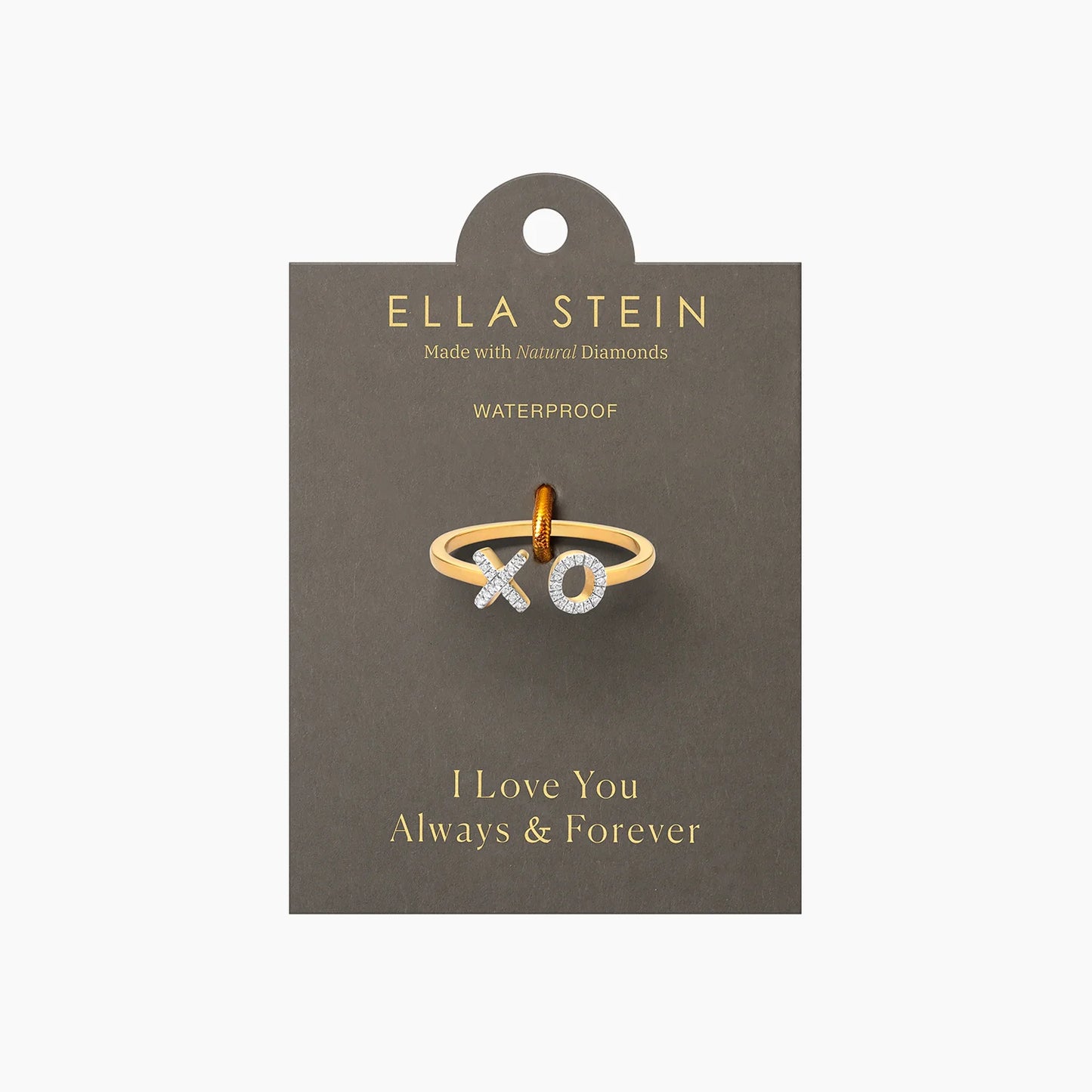 XO Statement Ring in gold (size 7) by Ella Stein