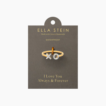 XO Statement Ring in gold (size 7) by Ella Stein