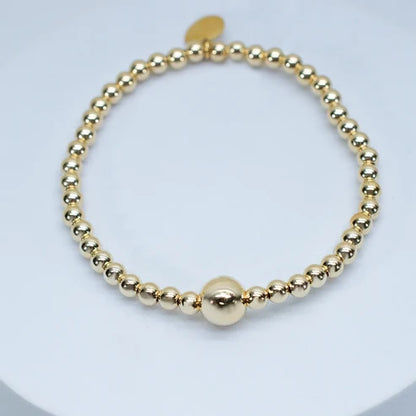 Wrecking Ball 6" Stretch Bracelet in gold by Splash