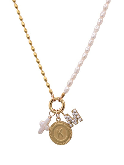 Icon Necklace in gold by Farrah B