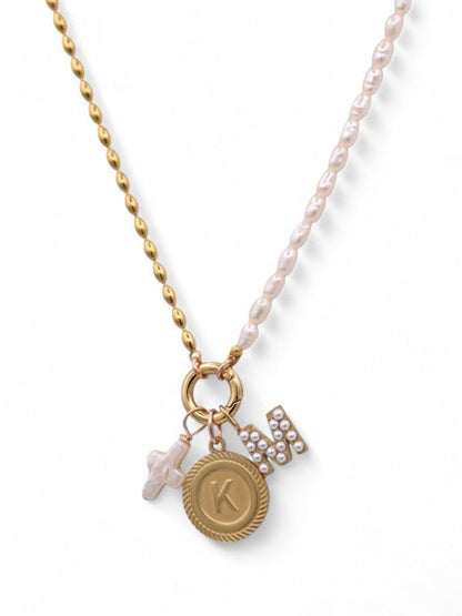 Icon Necklace in gold by Farrah B