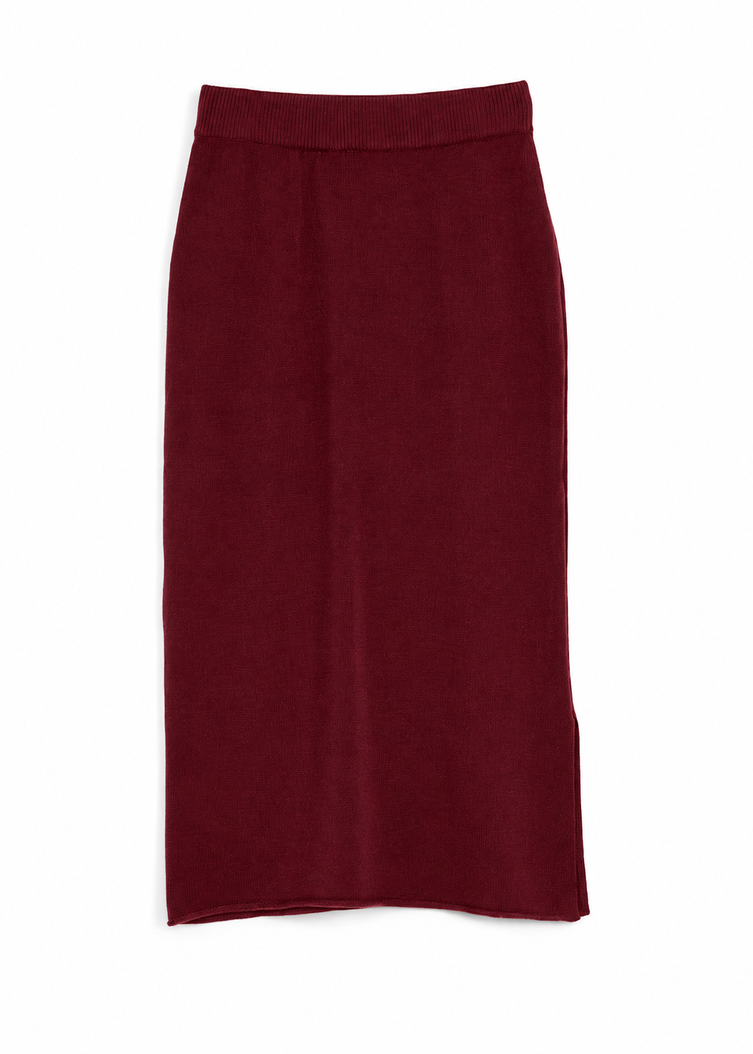 Knit Skirt in wine by B-YU