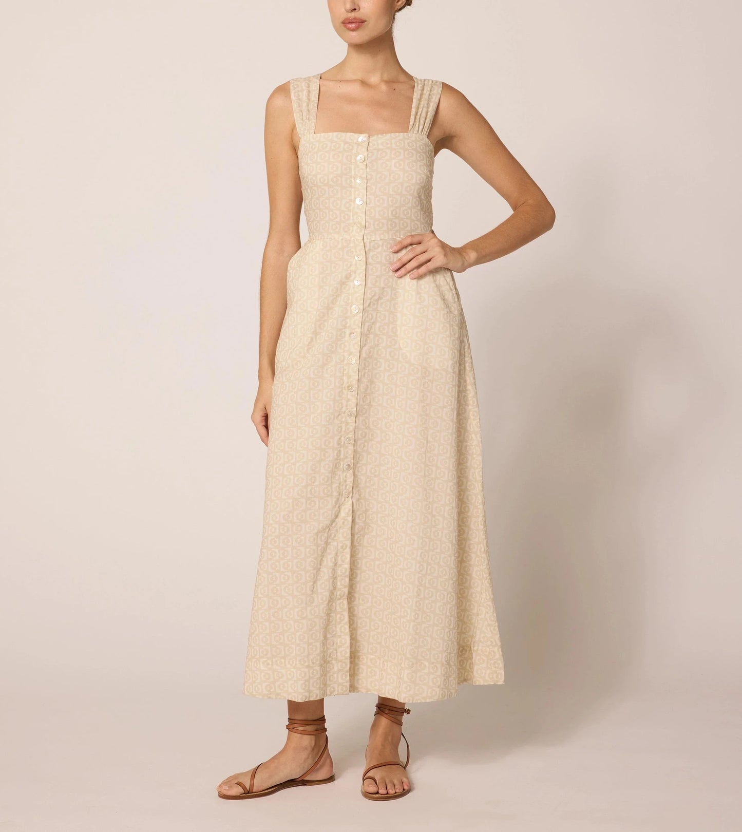 Amada Ankle Dress in Rialto Print by Cleobella