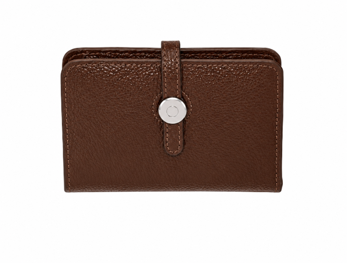 Leather Wallet in brown by BC Bags