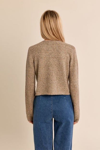 Basic Cardigan in camel by Molly Bracken