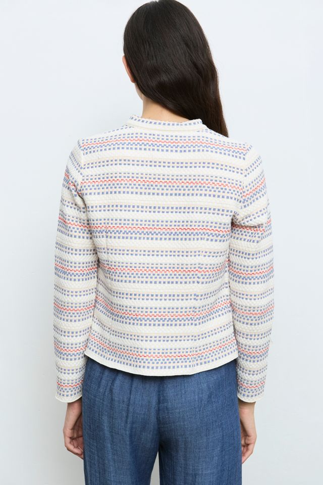 aldo martins woven sweater jacket back view