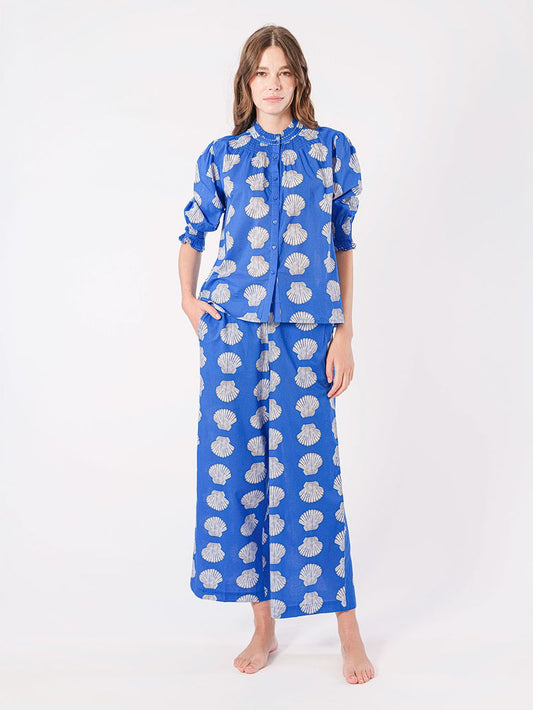 Fennel Pant in blue shells by Nimo
