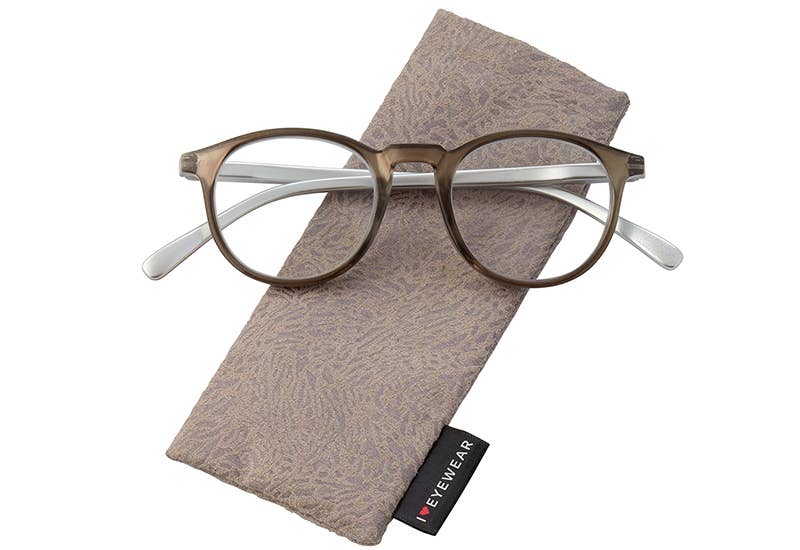 Nova Reading Glasses: Grey / +3.00