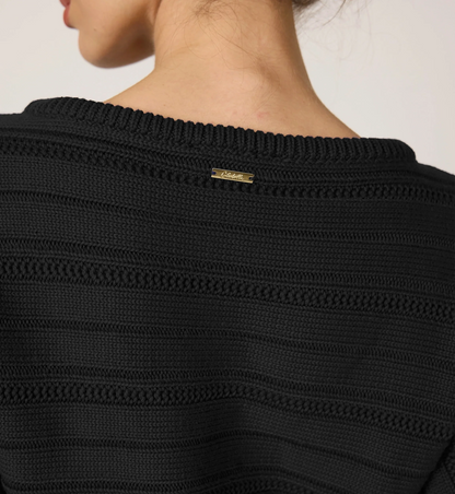 Caro Sweater in black by Cleobella