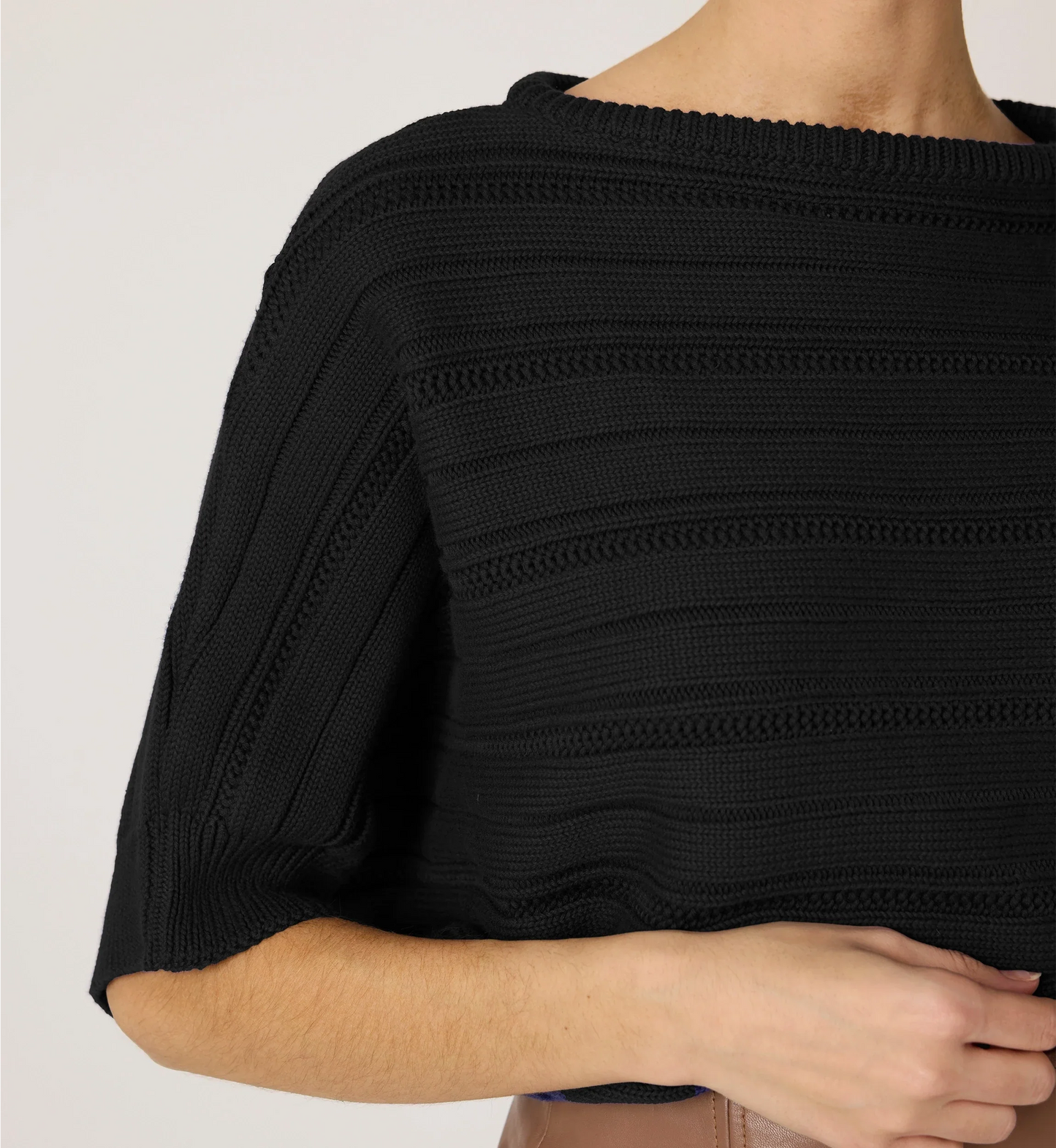 Caro Sweater in black by Cleobella