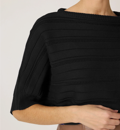 Caro Sweater in black by Cleobella