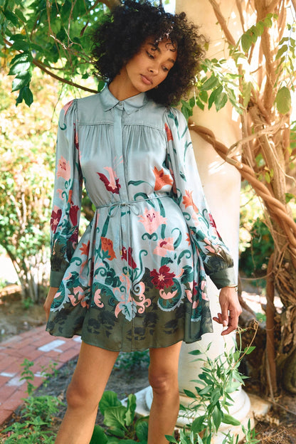 Charisma Mini Dress in lys print by Cleobella