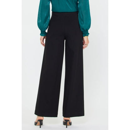 Straight Leg Ponte Pants in black by Current Air