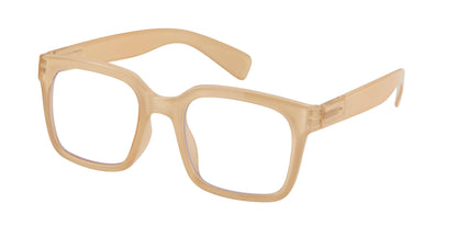 Lyla Reading Glasses: Tan / +2.25