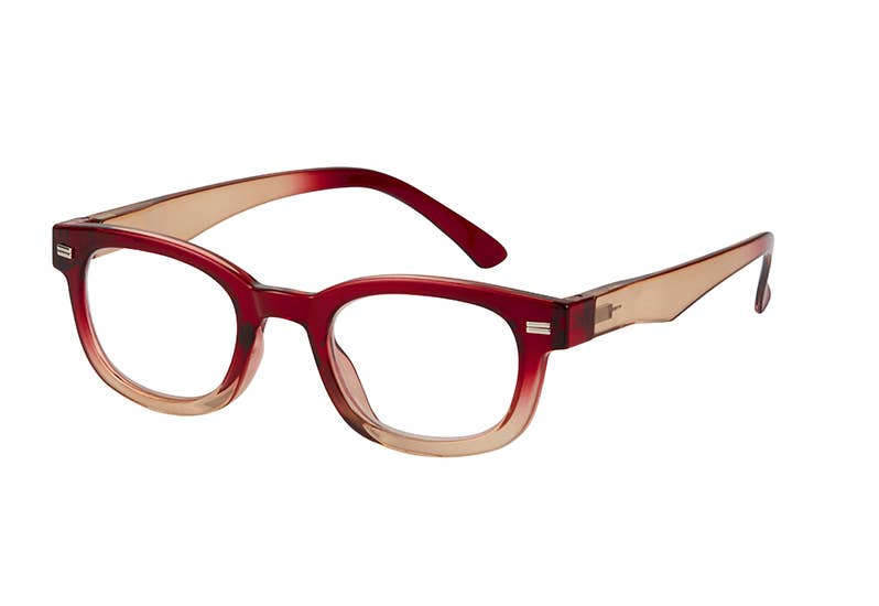 Sterling Reading Glasses: Red / +2.5