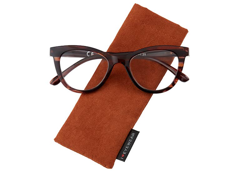 Blair Reading Glasses: Brown / +2.75