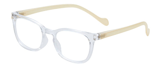 Chiffon Reading Glasses: Clear/Lt Yellow / +3.00