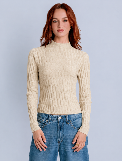 Daza Sweater Top in ecru by Kerisma