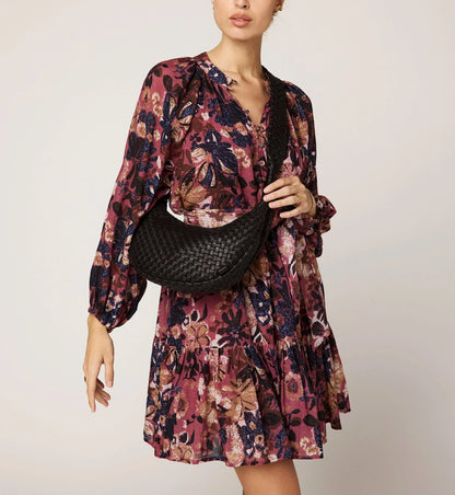 Elvia Printed Mini Dress in bergamo print by Cleobella