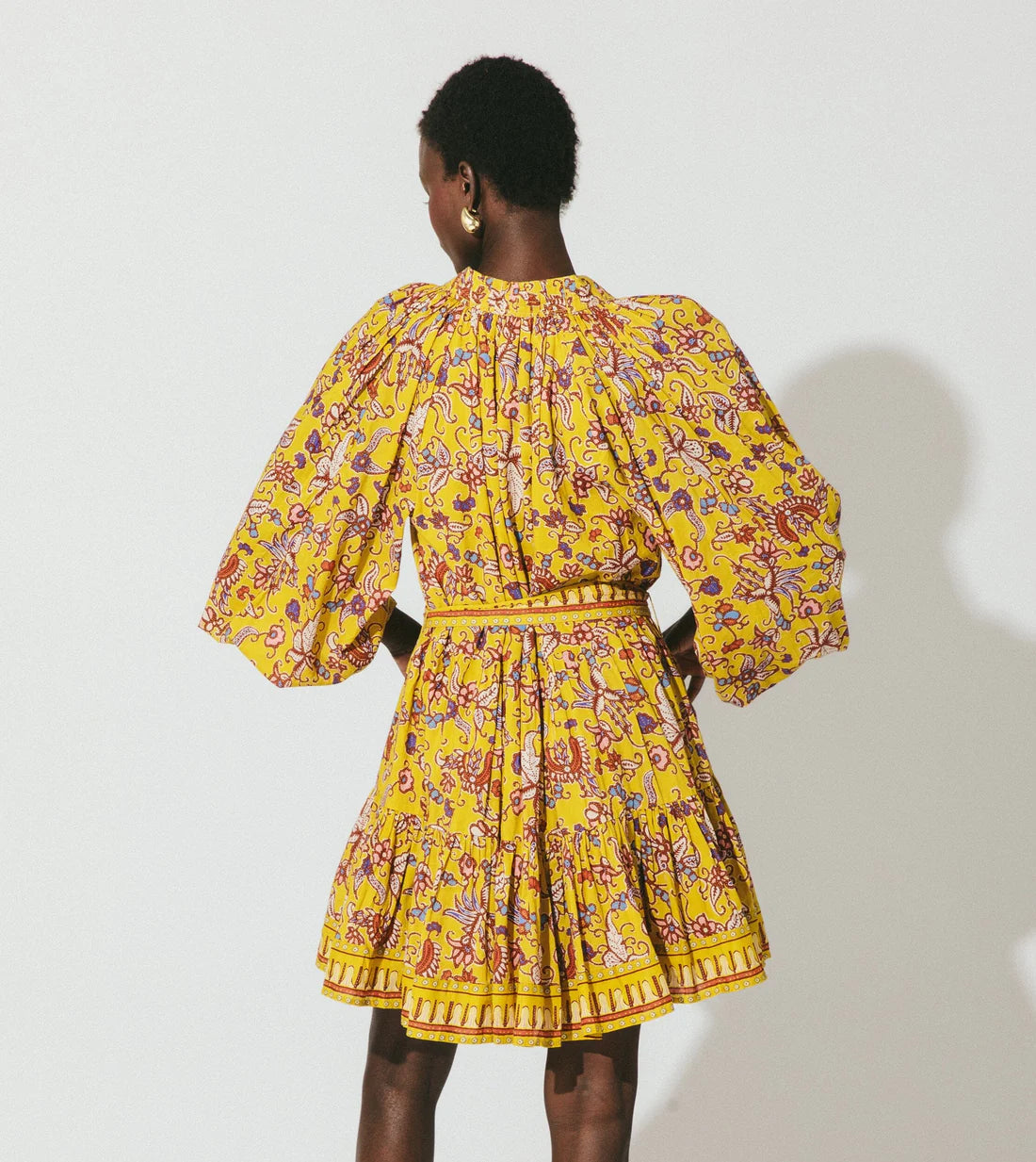 Elvia Mini Dress in evora print by Cleobella