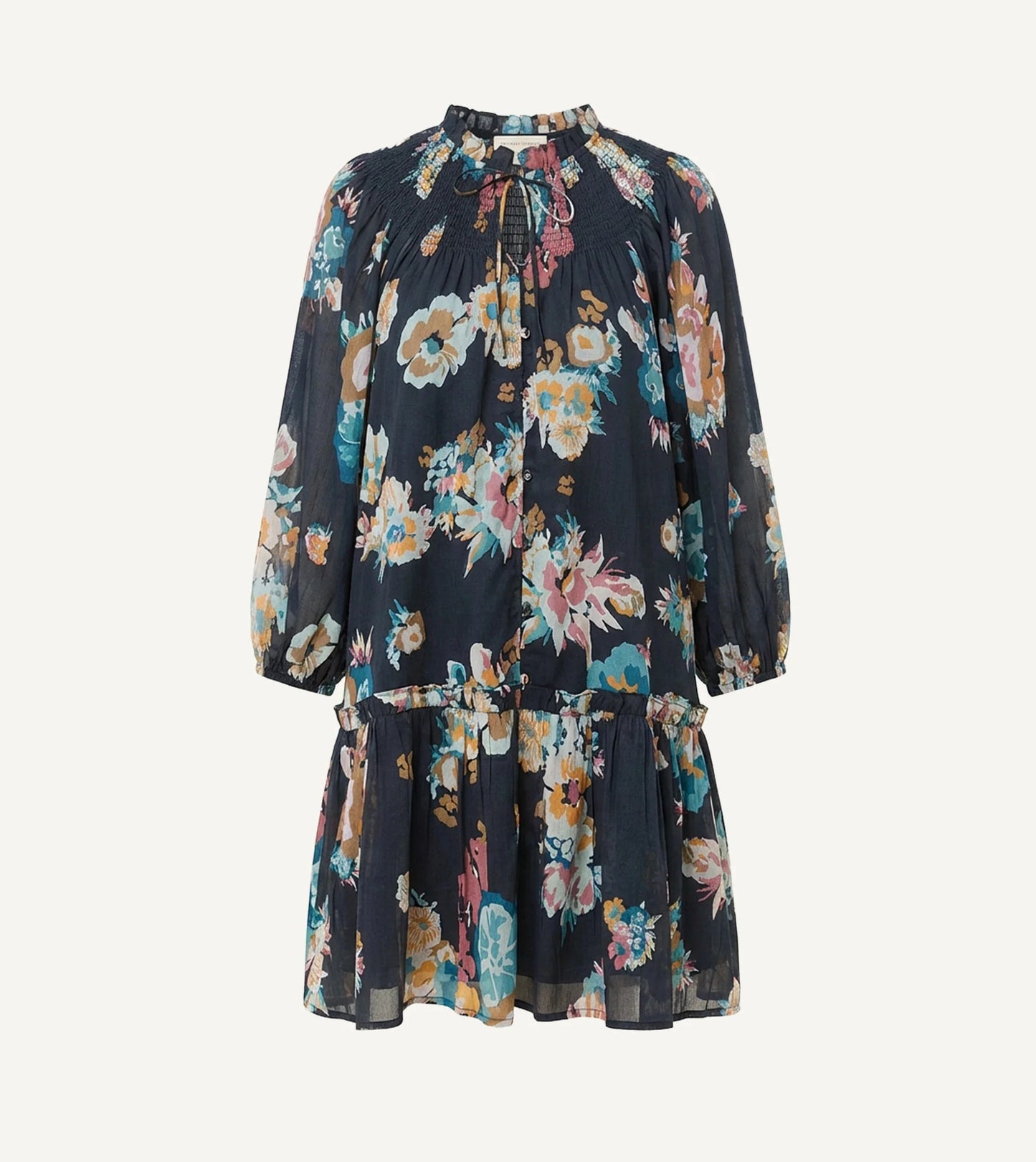 Emmanuelle Mini Dress in vitet floral print by Cleobella