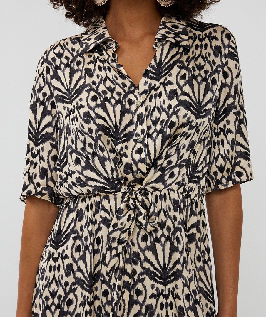 Midi Dress in city sign print by Esqualo